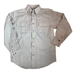 5.11 Tactical Men's Taclite Pro Long-Sleeve Shirt, 72175 NWOT Khaki Tan Small